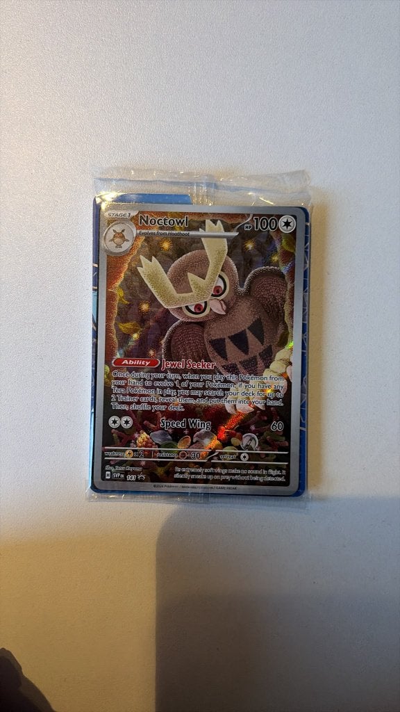 141 SV Black Star Promos Noctowl sealed, Ophalen of Verzenden, Nieuw, Losse kaart