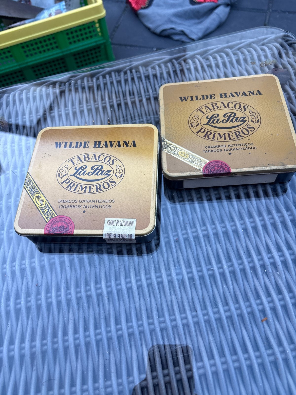2 Vintage Wilde Havana La Paz Primeros sigarenblikjes, Verzamelen, Ophalen of Verzenden, Gebruikt, Overige, Overige merken