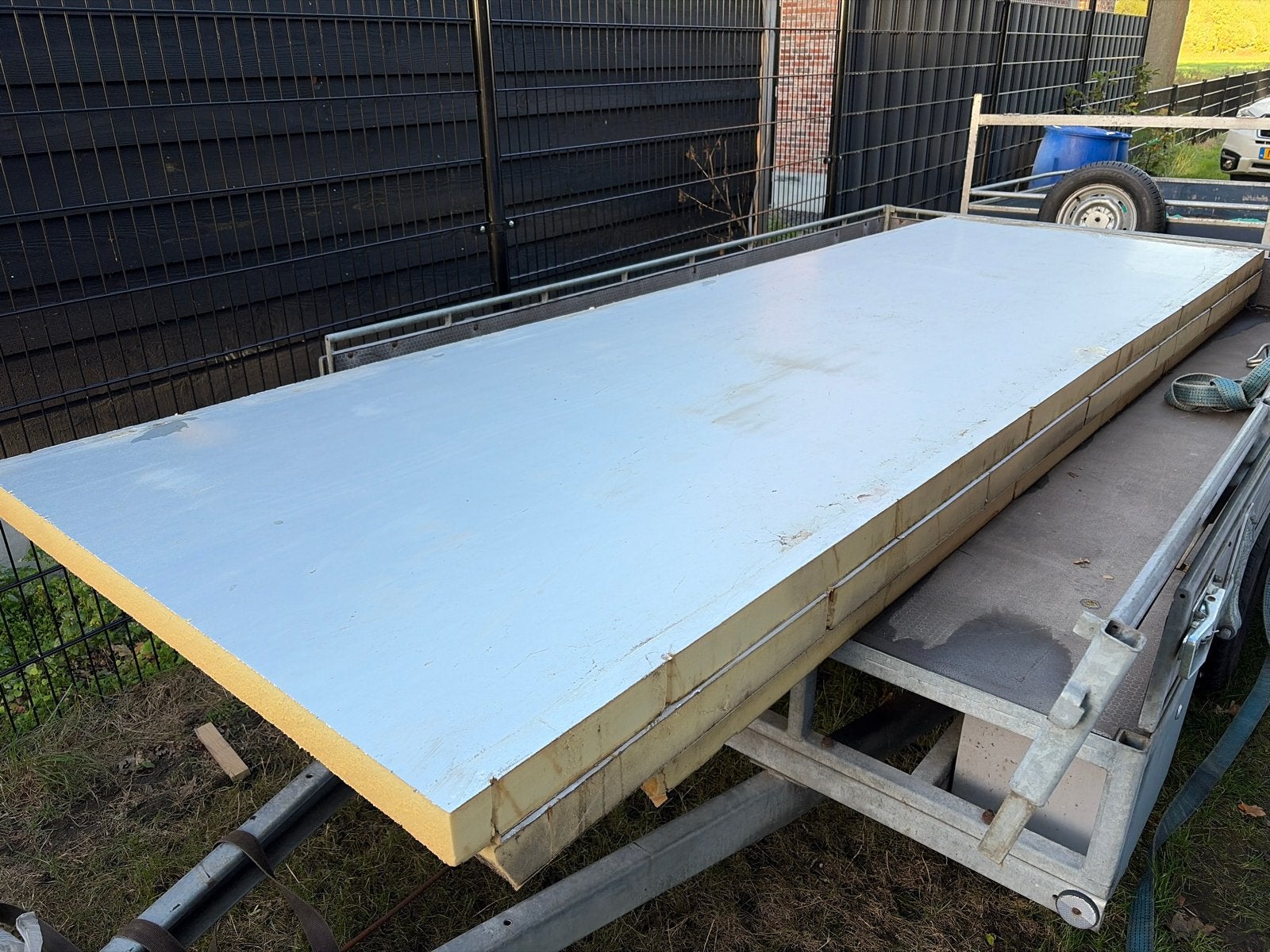 PIR isolatieplaten 70mm dik   12.5m2, Ophalen, 4 tot 8 cm, Gebruikt, Hardschuim (Pir)