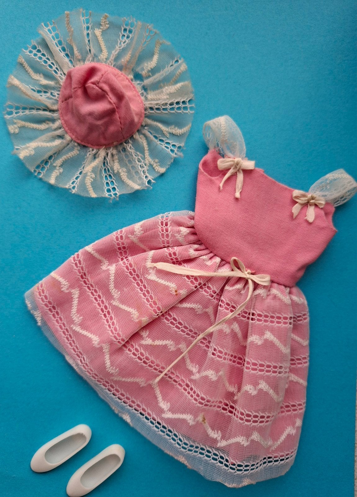 Barbie vintage Skipper doll fashion Party Pink Mattel 60s, Ophalen of Verzenden, Gebruikt, Barbie