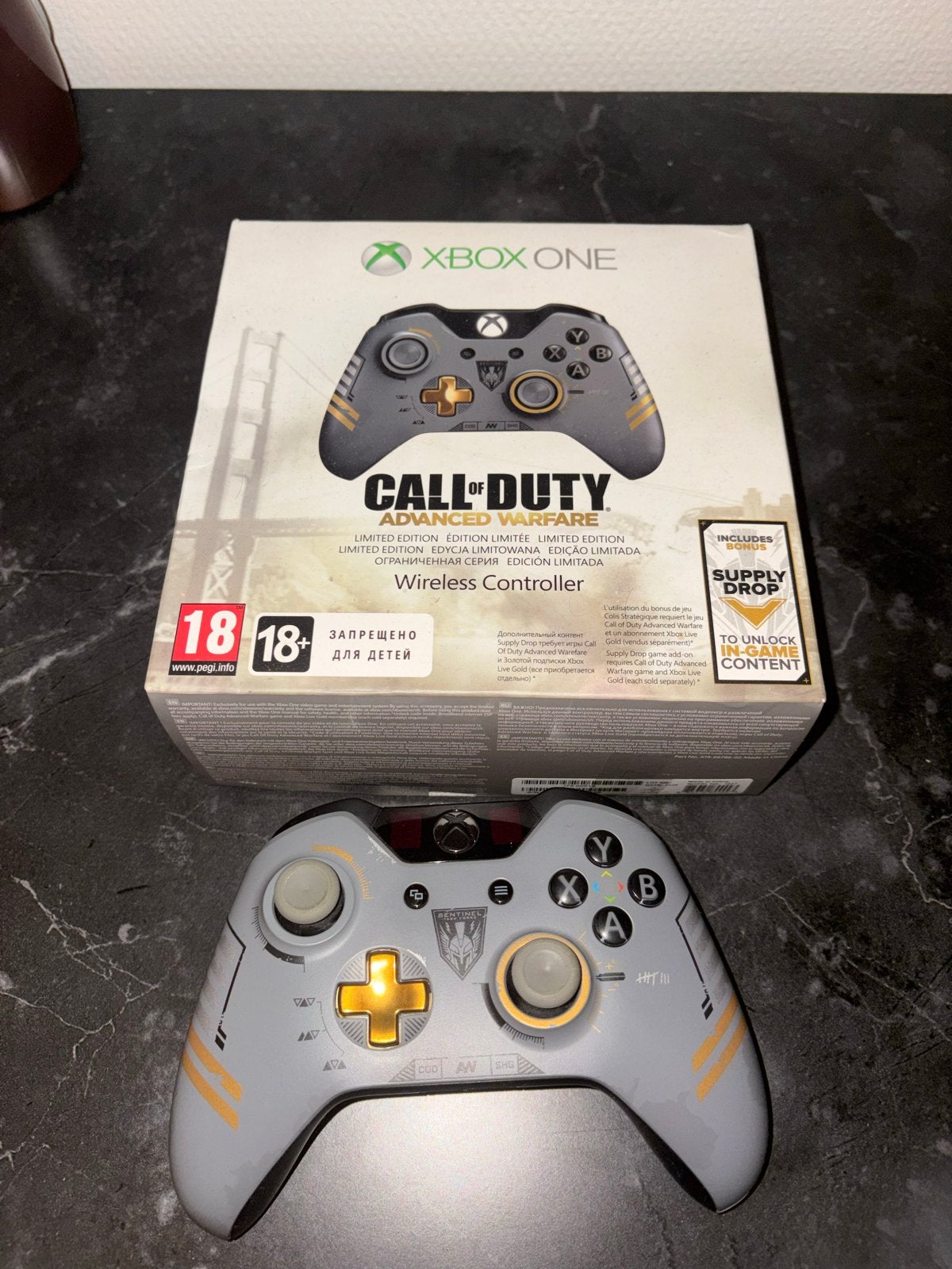 Xbox One Call of Duty Advanced Warfare Limited Edition Contr, ., Ophalen of Verzenden, Zo goed als nieuw, Controller