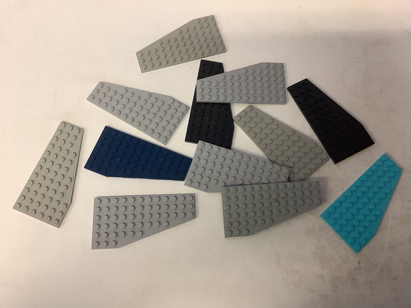 Lego wig plaat 12x6 rechts, Ophalen of Verzenden, Gebruikt, Losse stenen, Lego