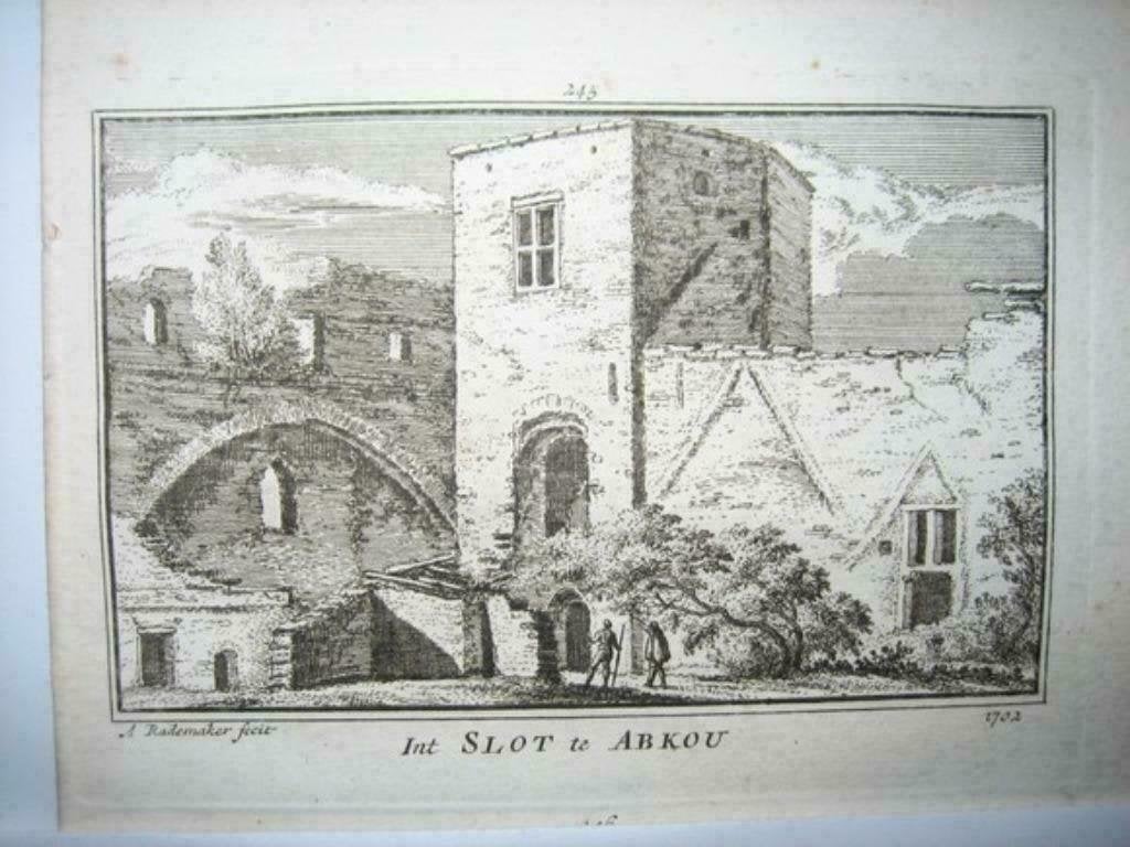 245 / Abcoude  het Slot Kopergravure  18e Eeuw, Ophalen of Verzenden