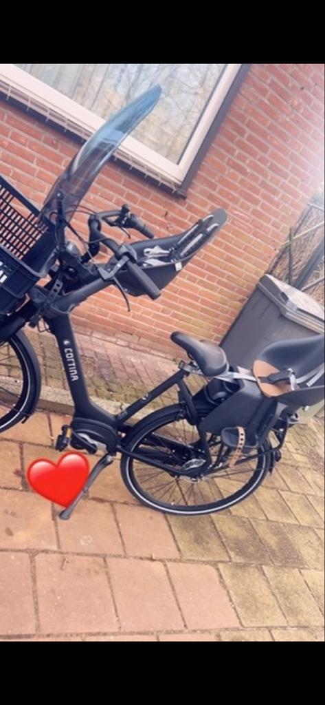 Cortina E-Common D57 elektrische moederfiets - Nieuwstaat, Overige merken, 2 zitjes, Velgrem, Mandje