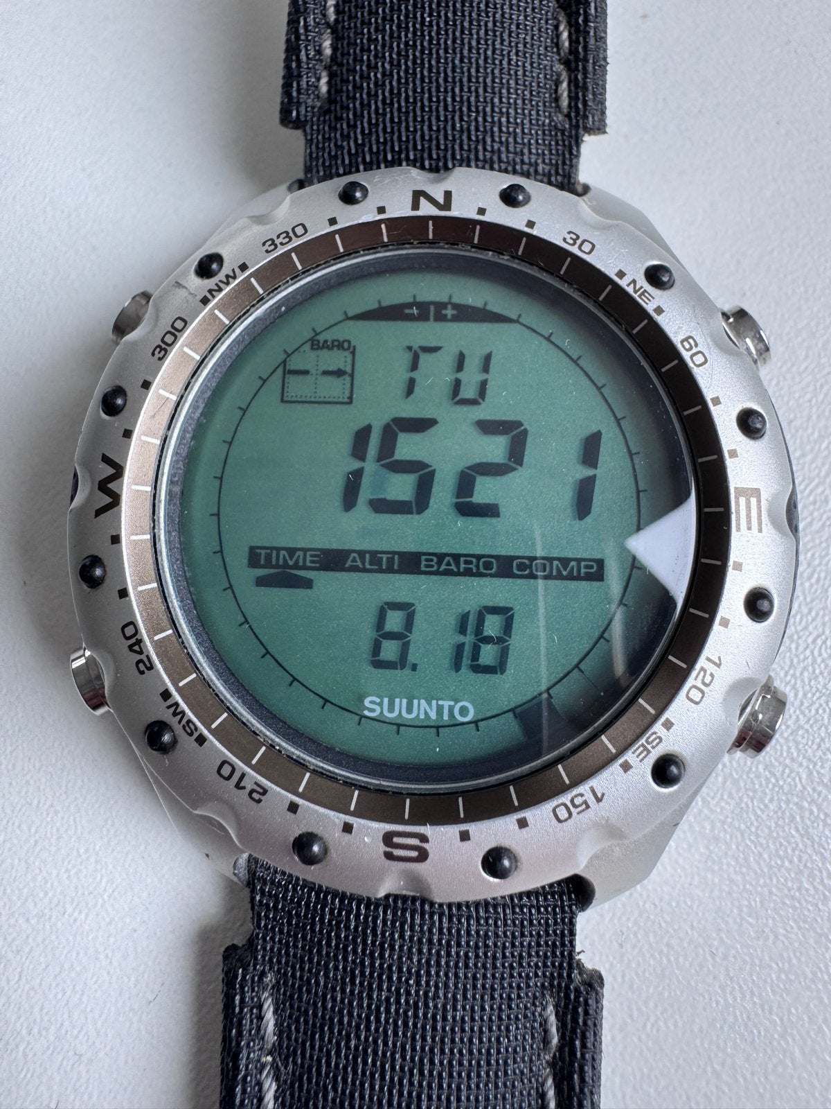 Suunto X-Lander Outdoor Horloge - Aluminium Kast, Gebruikt, Ophalen of Verzenden, Hoogte, Waterdicht