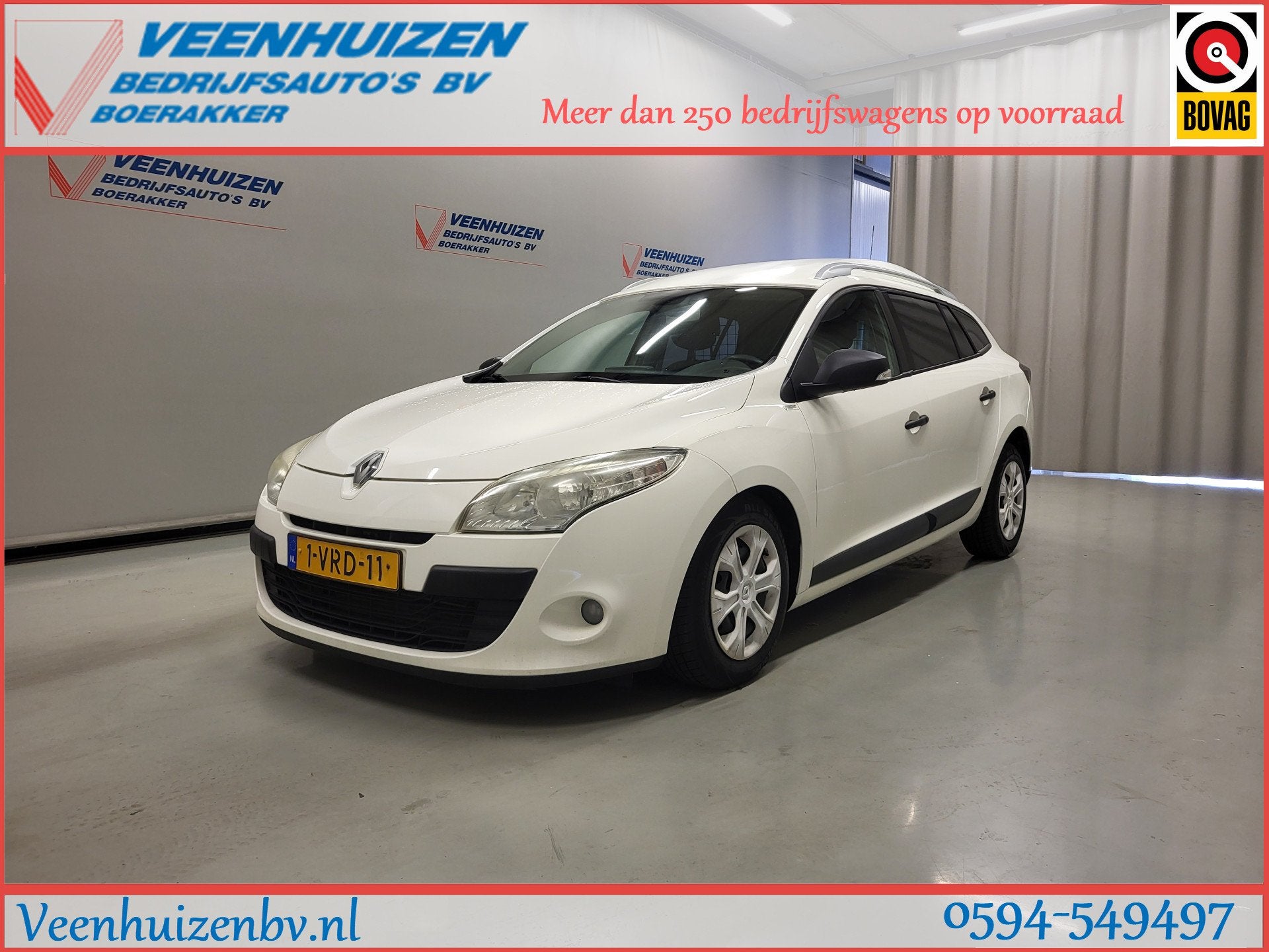 Renault Mégane 1.5dCi Airco Grijs kenteken Marge!, Auto's, Gebruikt, 1225 kg, 4 cilinders, Renault