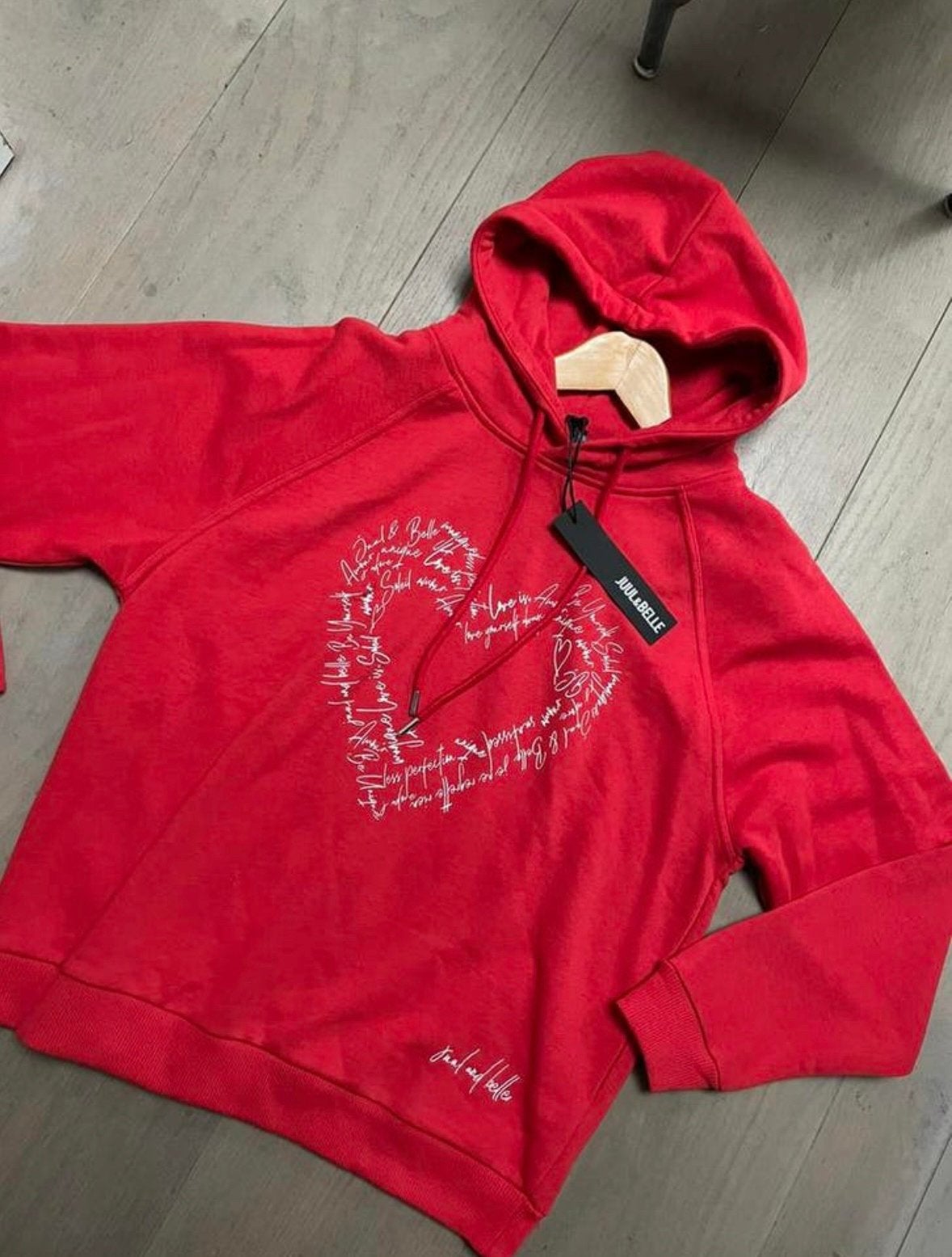 Juul & Belle heart hartje hoody hoodie rood maat S, ., Nieuw, Ophalen of Verzenden, .