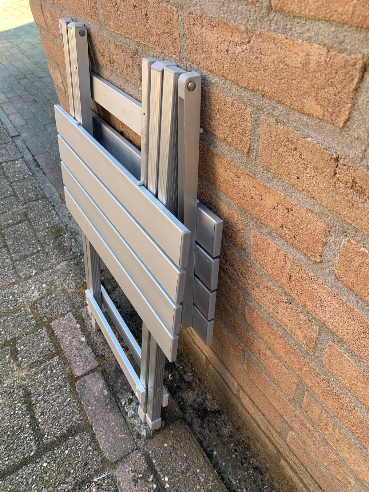 Aluminium klaptafel – 70  60 cm Alu. klaptafel  50  48 cm, Ophalen, Gebruikt, Rechthoekig, Aluminium