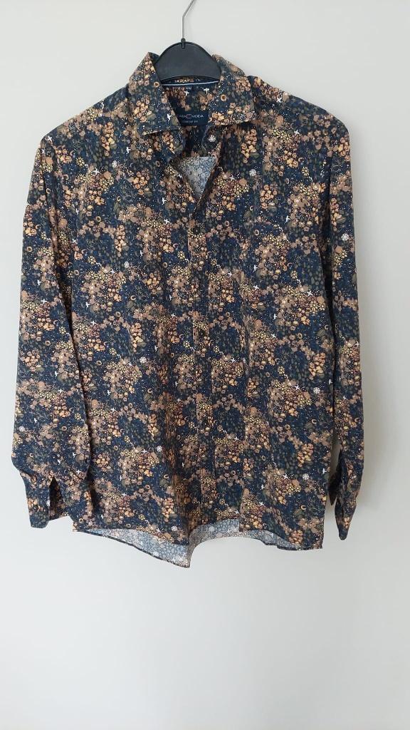 Prachtige blouse Casa Moda - lange mouw L amper gedragen, Kleding | Heren, Overhemden, Overige kleuren, Ophalen of Verzenden, Halswijdte 41/42 (L)
