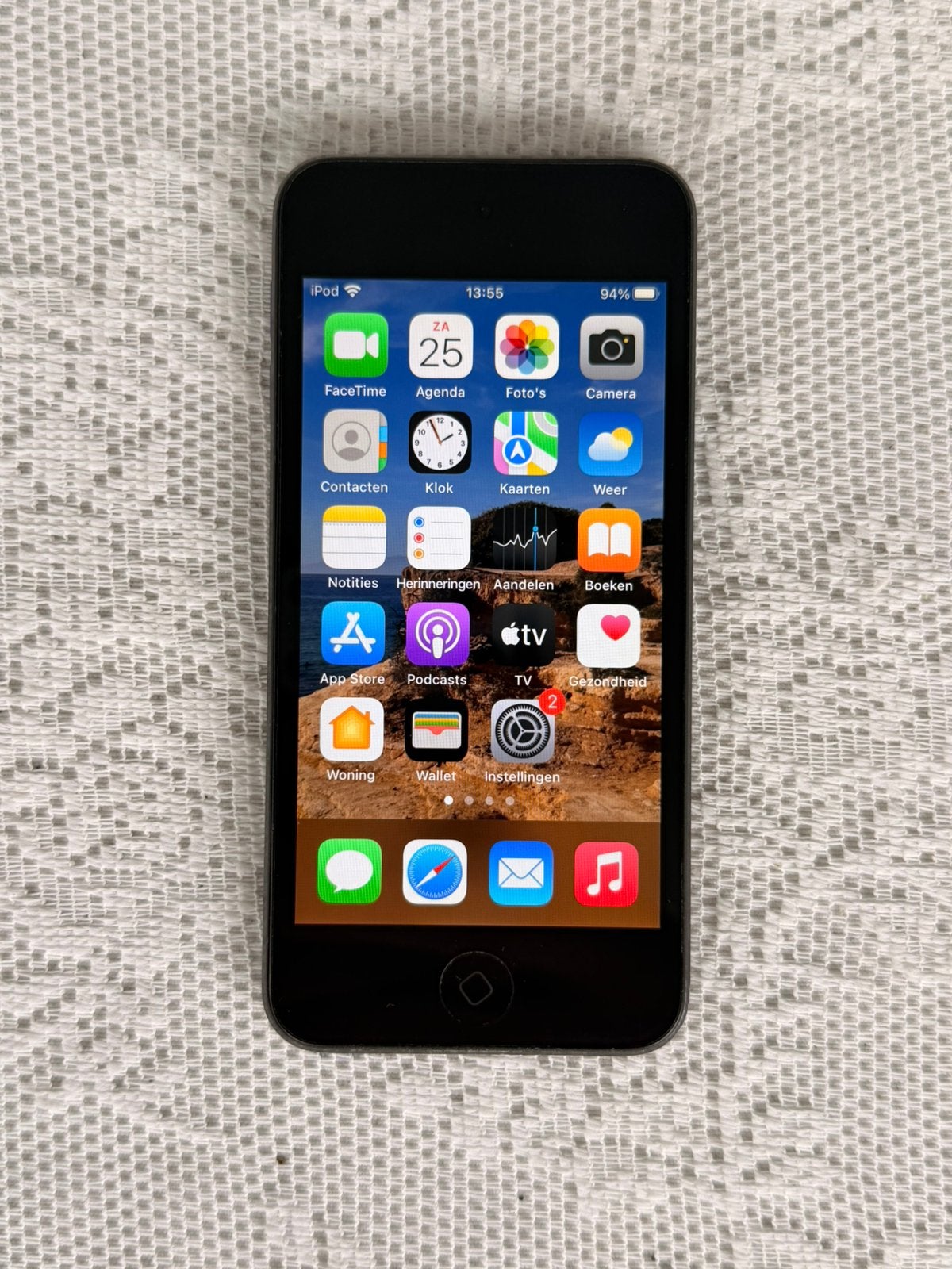 Apple iPod Touch 7, Zwart, Ophalen of Verzenden, Zo goed als nieuw, 20 tot 40 GB
