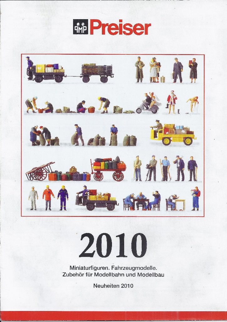 Fo117 folder preiser miniatuur figuren 2010, Ophalen of Verzenden, Zo goed als nieuw