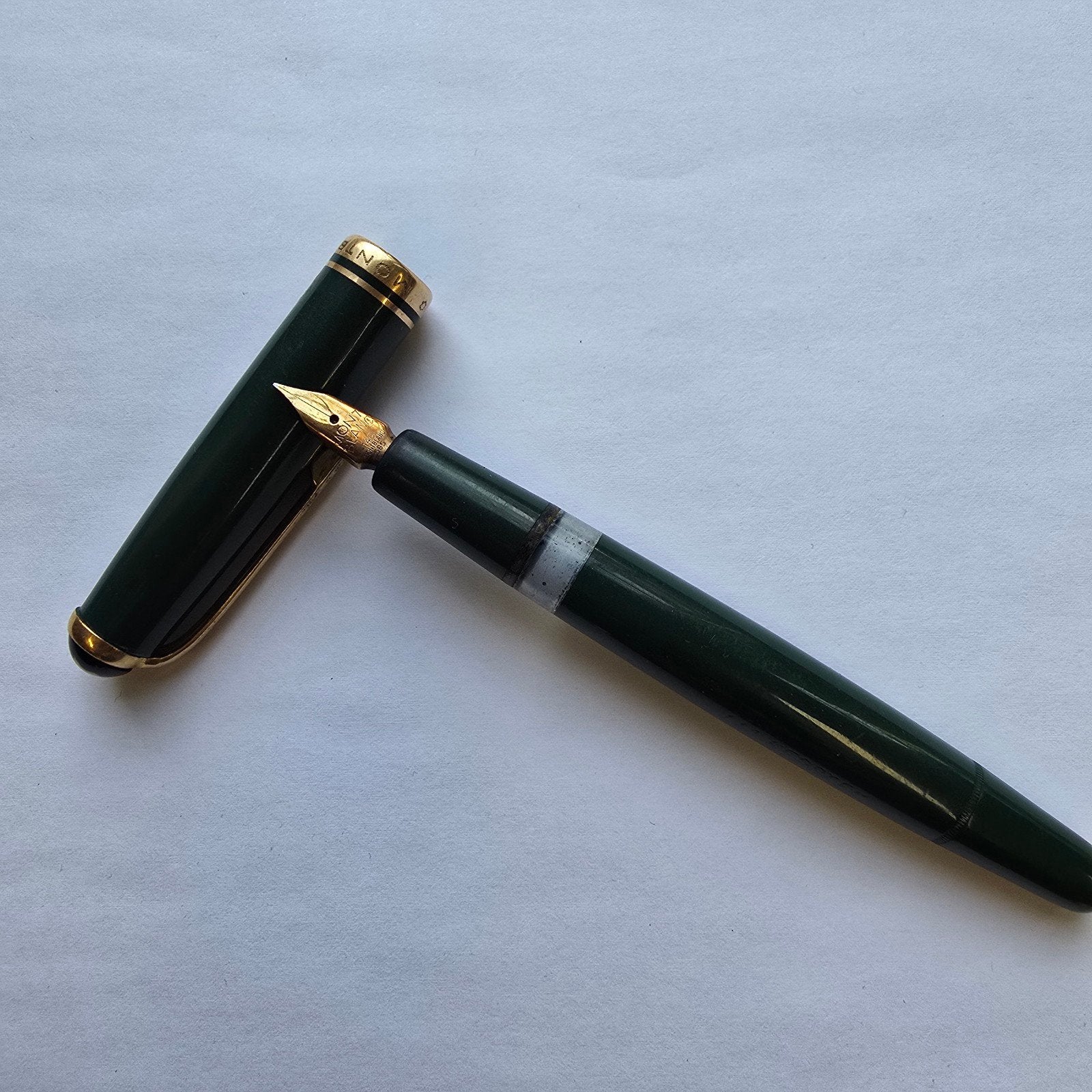 Vintage Montblanc vulpen, gouden punt 14k 14c-585, mo 252, Ophalen, Gebruikt, Vulpen, Mont Blanc
