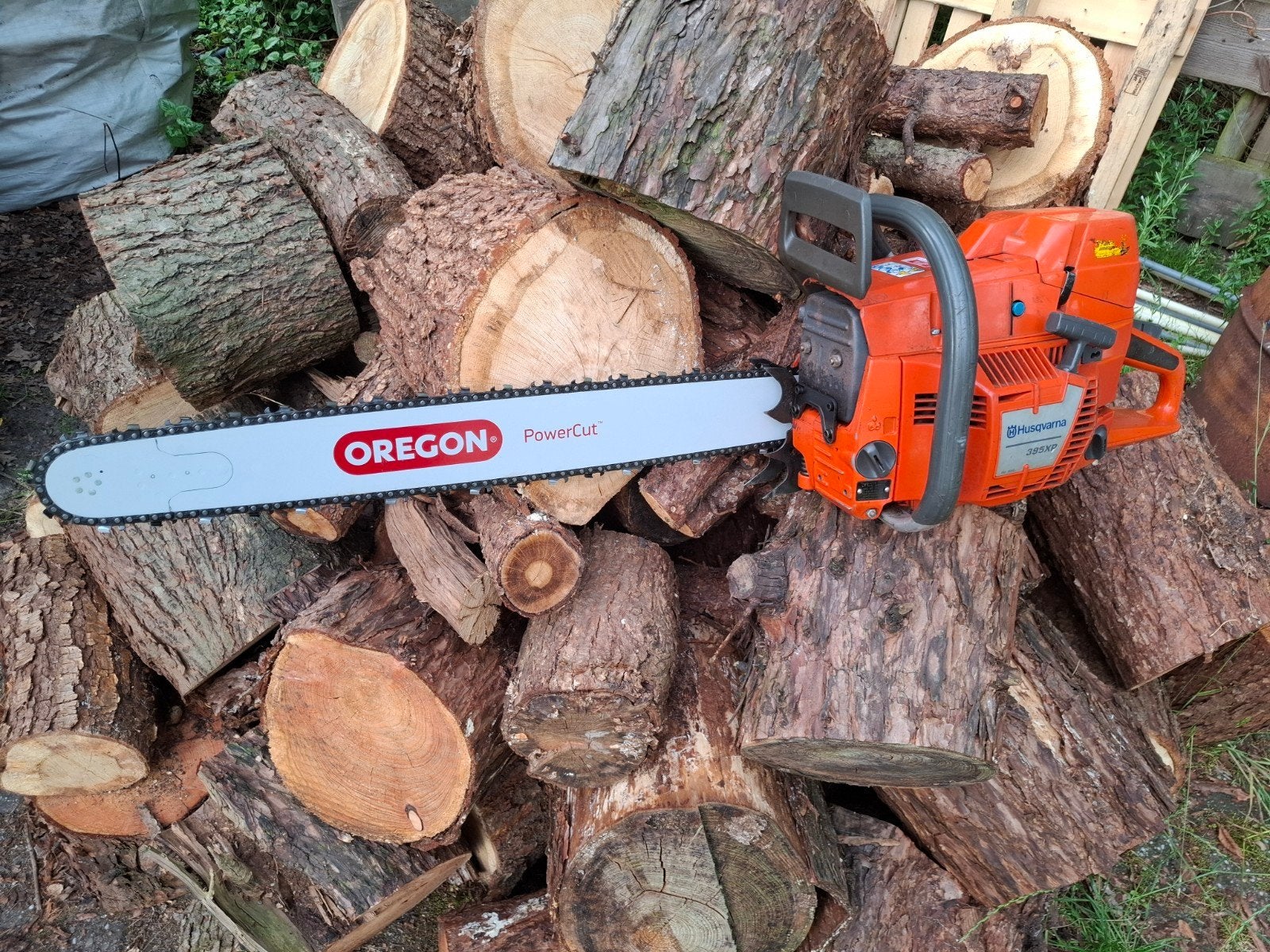 Husqvarna 395XP Kettingzaag - Topstaat, Bj 2015, Nieuw blad, Ophalen of Verzenden