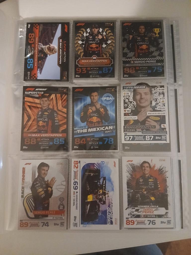 Grote collectie Formule 1 Topps Turbo Attax kaarten, Ophalen, Zo goed als nieuw, Meerdere kaarten