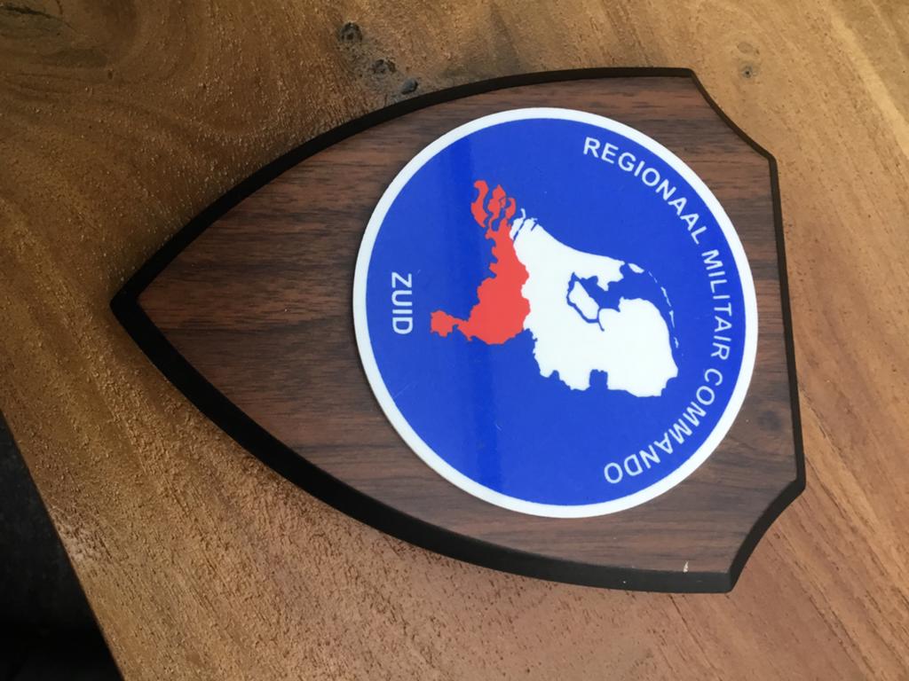 Legerschild Regionaal Militair Commando Zuid, Verzamelen, Militaria | Algemeen, Ophalen of Verzenden, Landmacht, Nederland, Overige typen