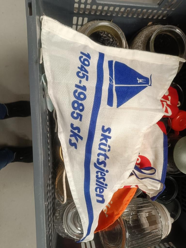 Als nieuw SKS wimpel van 1945 - 1985 van het Skutsjesilen, Diversen, Ophalen of Verzenden