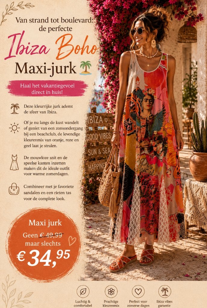 Boho Maxi lurex-jurk Bonbon deluxe, Ophalen of Verzenden, Nieuw, Overige kleuren, Onder de knie