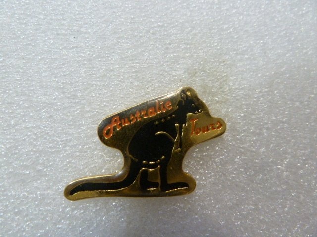 Vintage Australië Tours Kangoeroe pin, Ophalen of Verzenden, Gebruikt, Dier of Natuur, Speldje of Pin