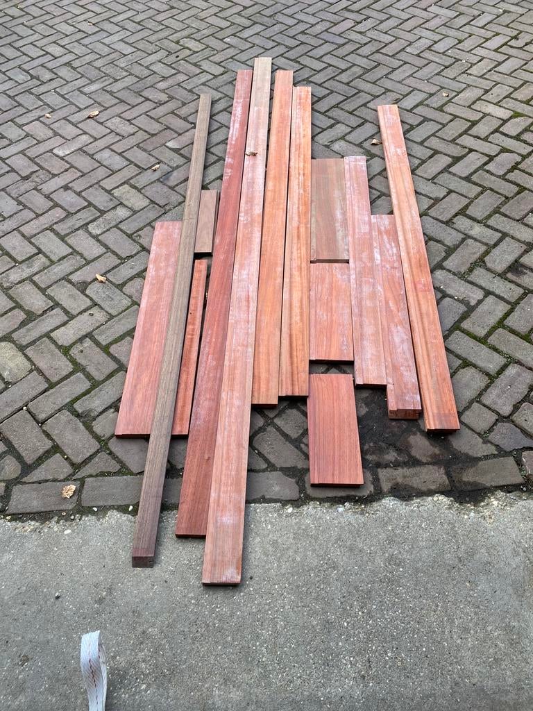 Padoek rest stukken forestlines, Tuin en Terras, Ophalen, Zo goed als nieuw, Minder dan 180 cm, Palen