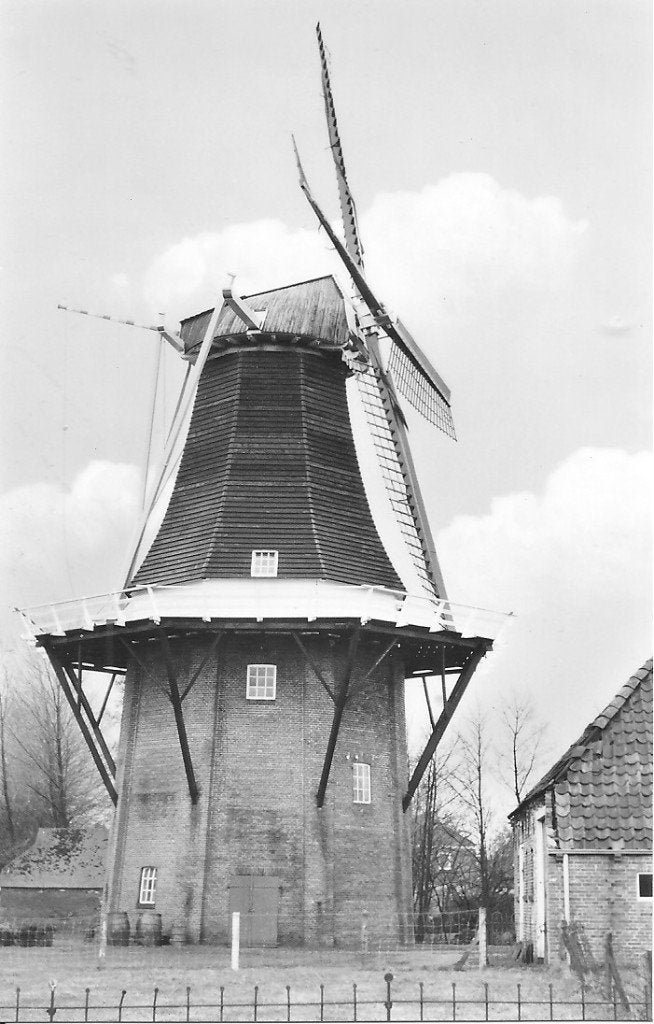 Ansichtkaart Korenmolen "De Stormvogel" Loppersum 1973, Ophalen of Verzenden, 1960 tot 1980, Ongelopen, Groningen