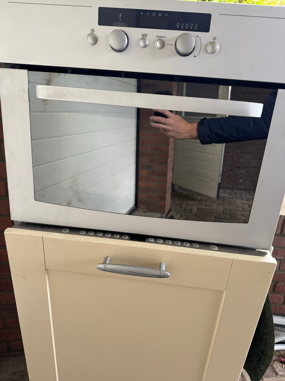 Whirlpool AMW 520/AL Inbouw Combi-oven, Ophalen, 45 tot 50 cm, Whirlpool, Gebruikt