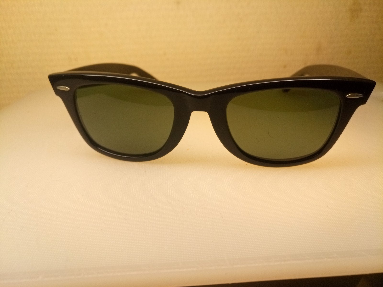 vintage B&L ray-ban  usa l2008 wayfarer, Ophalen of Verzenden, Zo goed als nieuw, Zwart, Ray-Ban