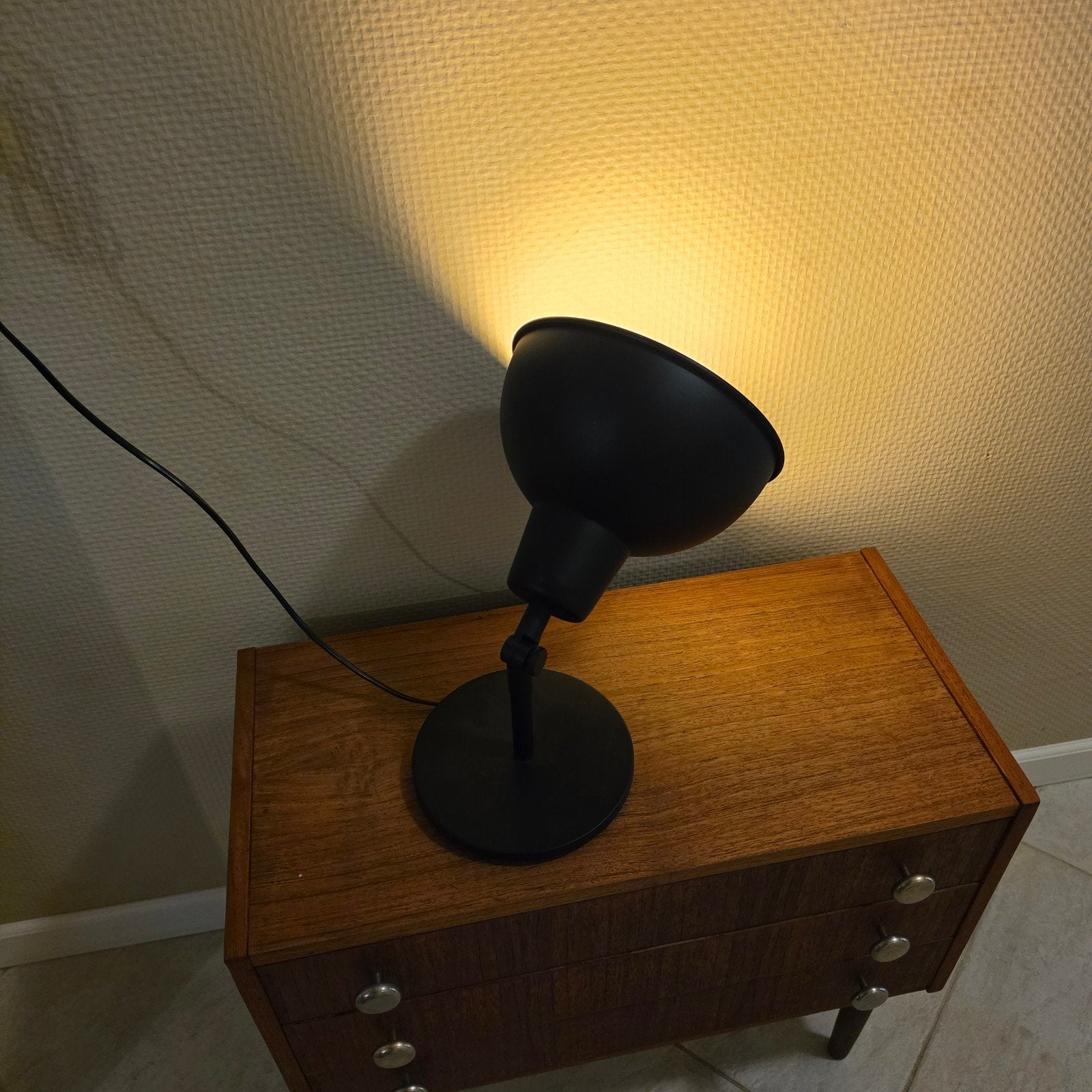 IKEA Skurup Bureaulamp Zwart Metaal Tafellamp Spot, Ophalen of Verzenden, Metaal