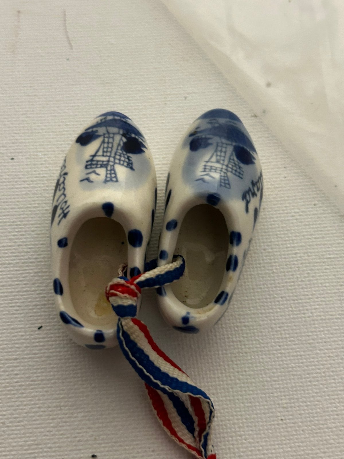 Blauwe Delfts Blauw Klompjes Sleutelhanger Holland, Ophalen of Verzenden, Gebruikt