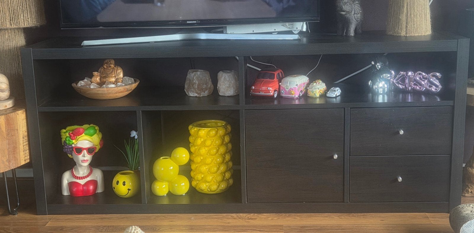 tv meubel Kallax, Ophalen, 100 tot 150 cm, Zo goed als nieuw, Minder dan 100 cm
