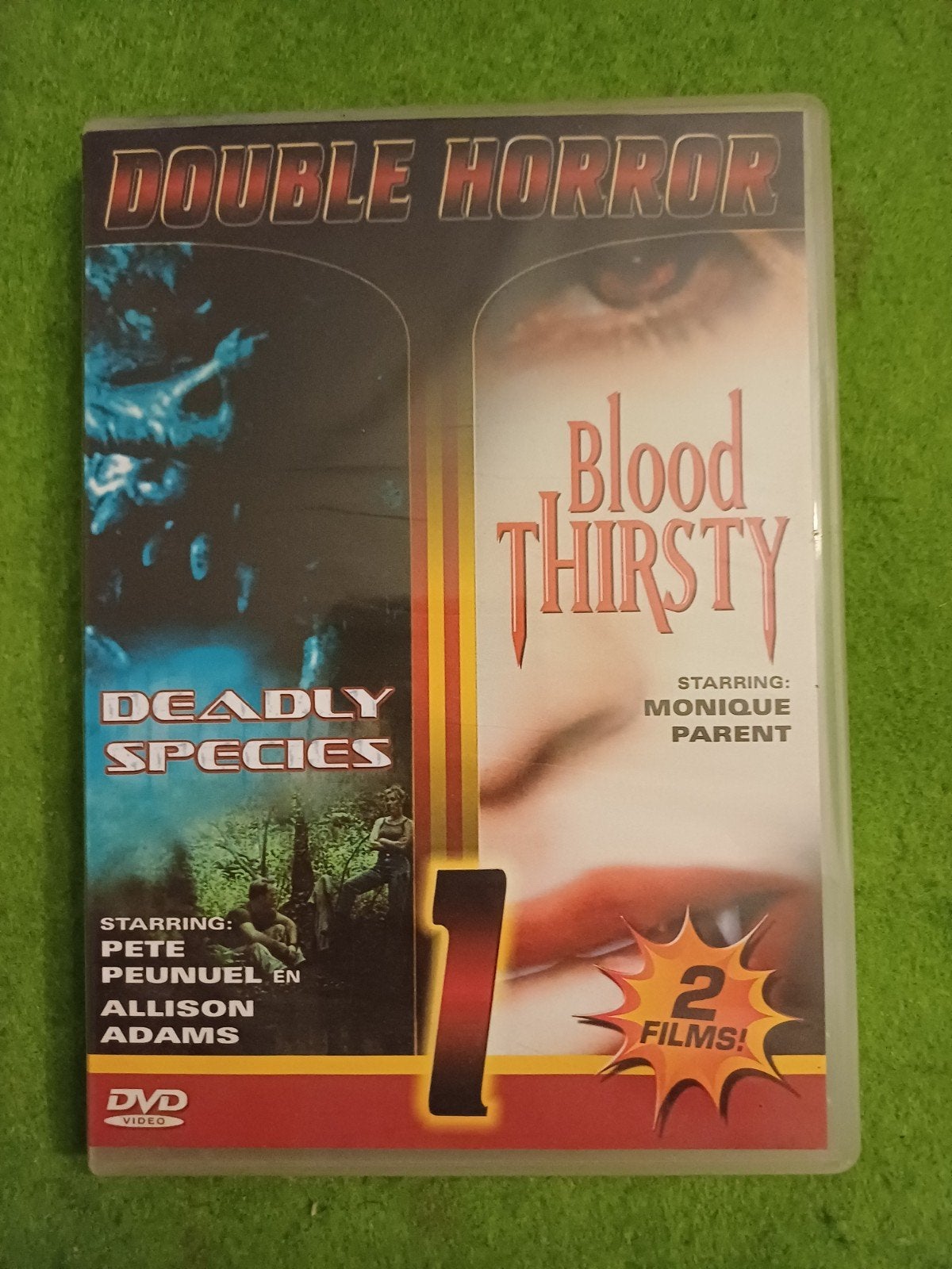 Double Horror: Deadly Species & Blood Thirsty (DVD), Cd's en Dvd's, Dvd's | Horror, Vanaf 16 jaar, Nederlands, Ophalen of Verzenden