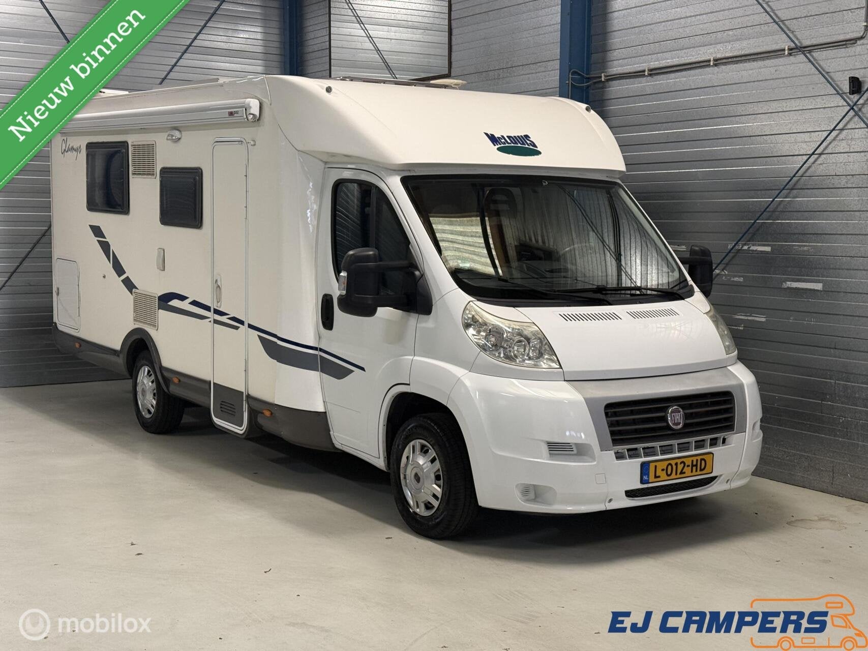 Fiat McLouis Queensbed Eilandbed, Ringverwarming, Bedrijf, Watertank (Afval), Luifel