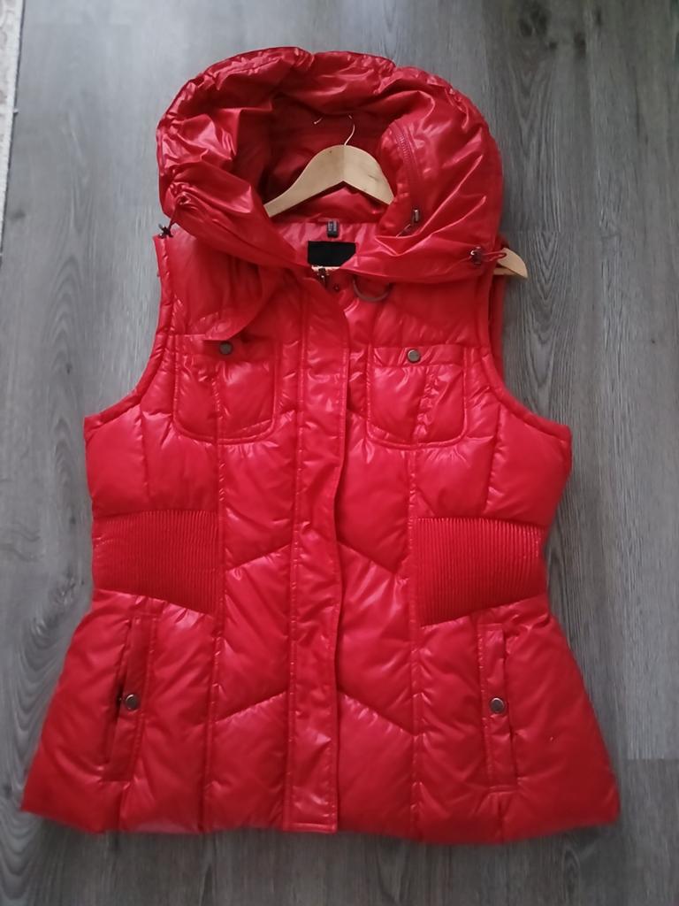Reset bodywarmer rood met gebruikerssporen, Kleding | Dames, Bodywarmers, Ophalen, Maat 46/48 (XL) of groter, Gedragen, Rood