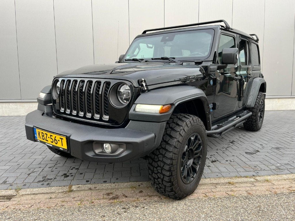 JEEP Wrangler Unlimited 2.0 4xe Plug-in Hybrid Rubicon, Auto's, Jeep, Automaat, Stoelverwarming, Zwart, 4 cilinders