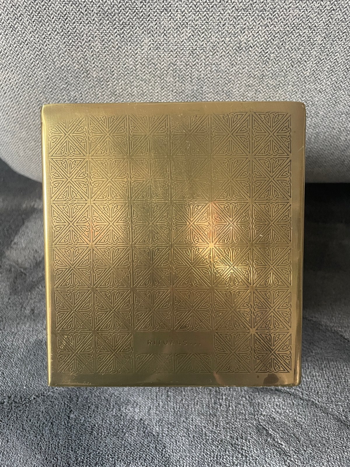 Rituals Tissue Box, Ophalen, Zo goed als nieuw, Goud, Metaal