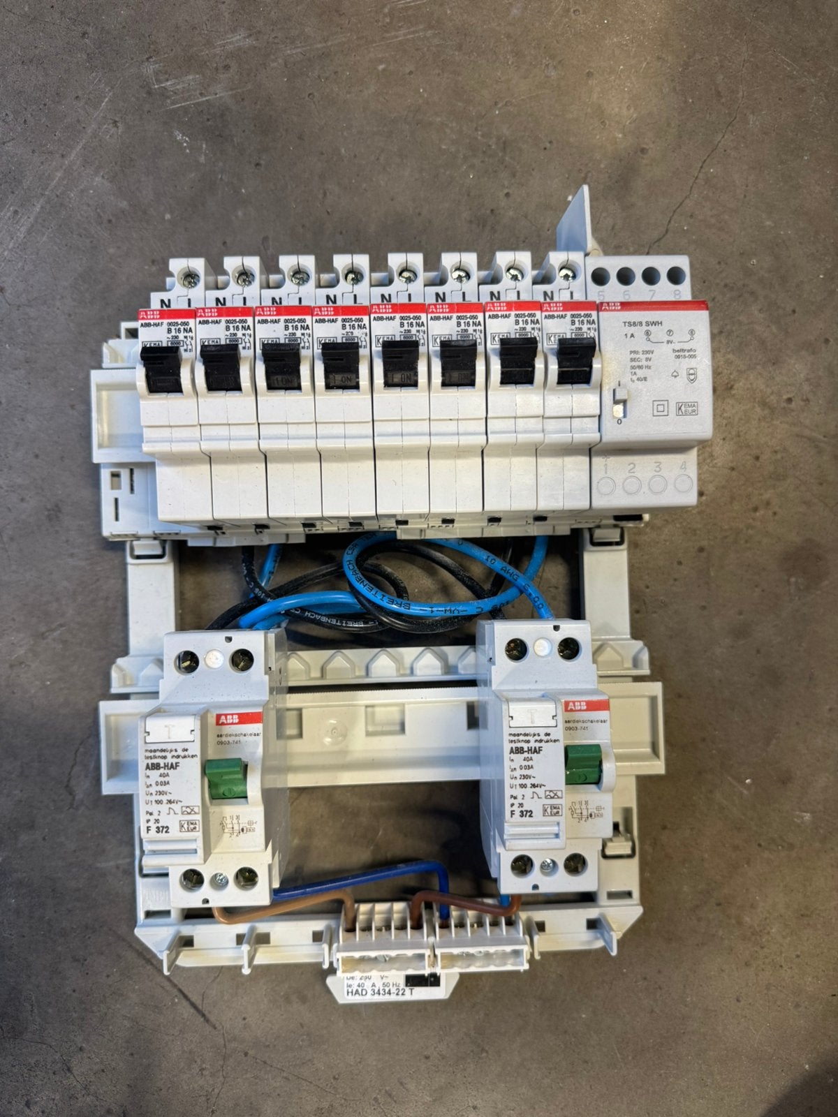 Abb 1 fase busboard rek 8 groepen, Ophalen of Verzenden, Gebruikt, Overige typen