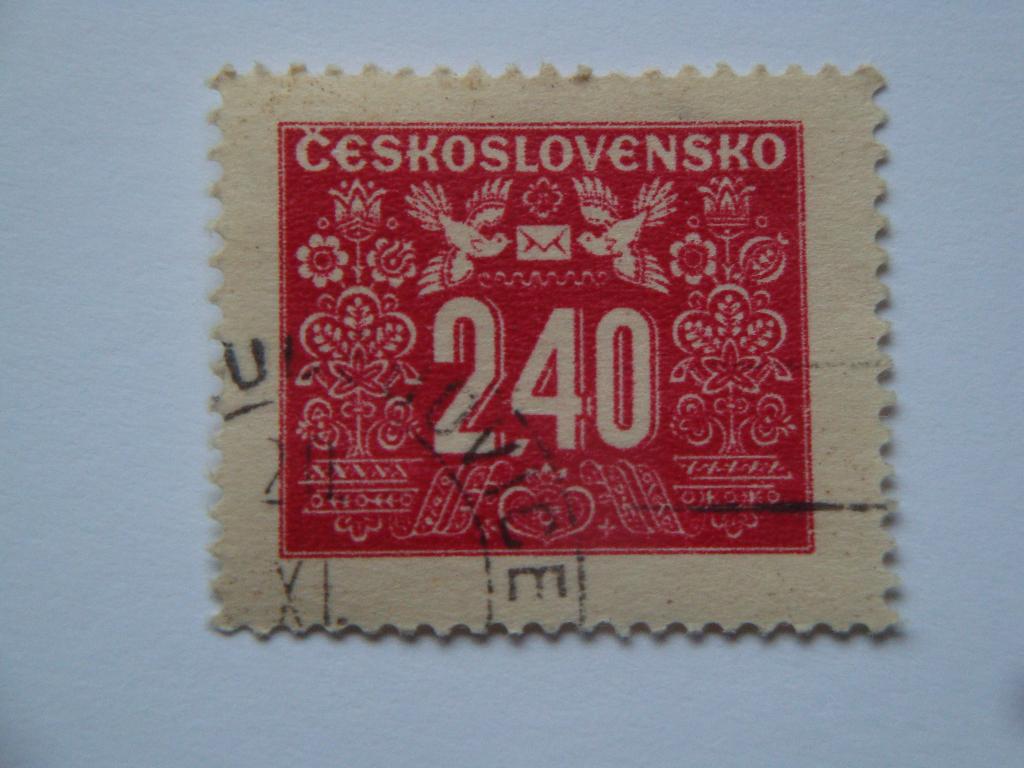 Postzegel 240 Haleru Tsjechoslowakije., Postzegels en Munten, Postzegels | Europa | Overig, Verzenden, Overige landen, Gestempeld