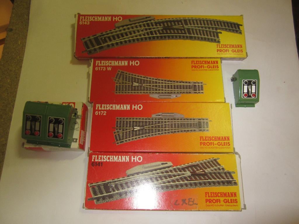 fleischmann ho profi rails elektr. wissels, Hobby en Vrije tijd, Modeltreinen | H0, Gebruikt, Gelijkstroom, Fleischmann, Rails