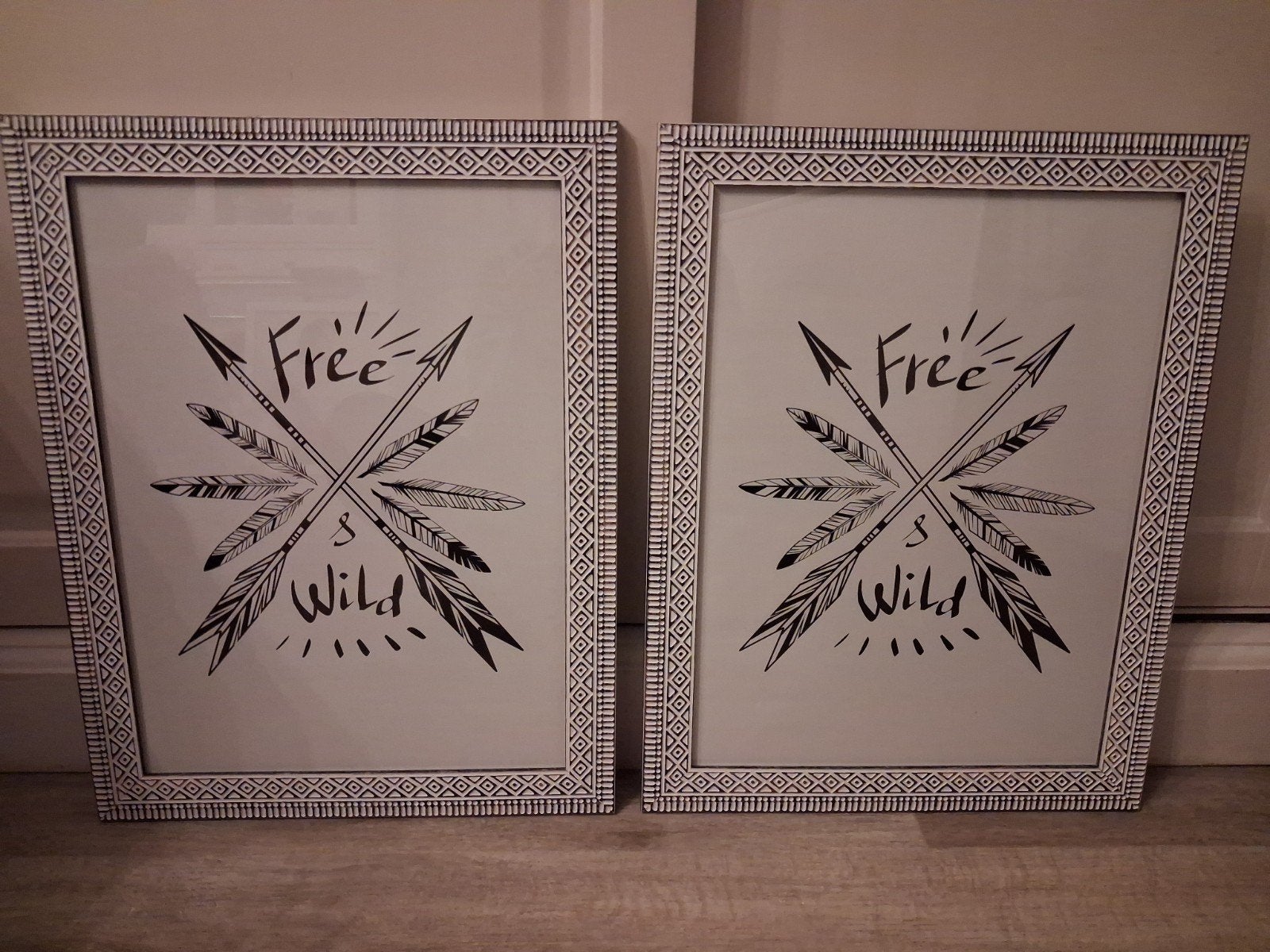 2 Nieuwe Wissellijsten met Reliëf 45,5 x 35,5 cm, Huis en Inrichting, Nieuw, Ophalen of Verzenden, Fotolijst, Met glas