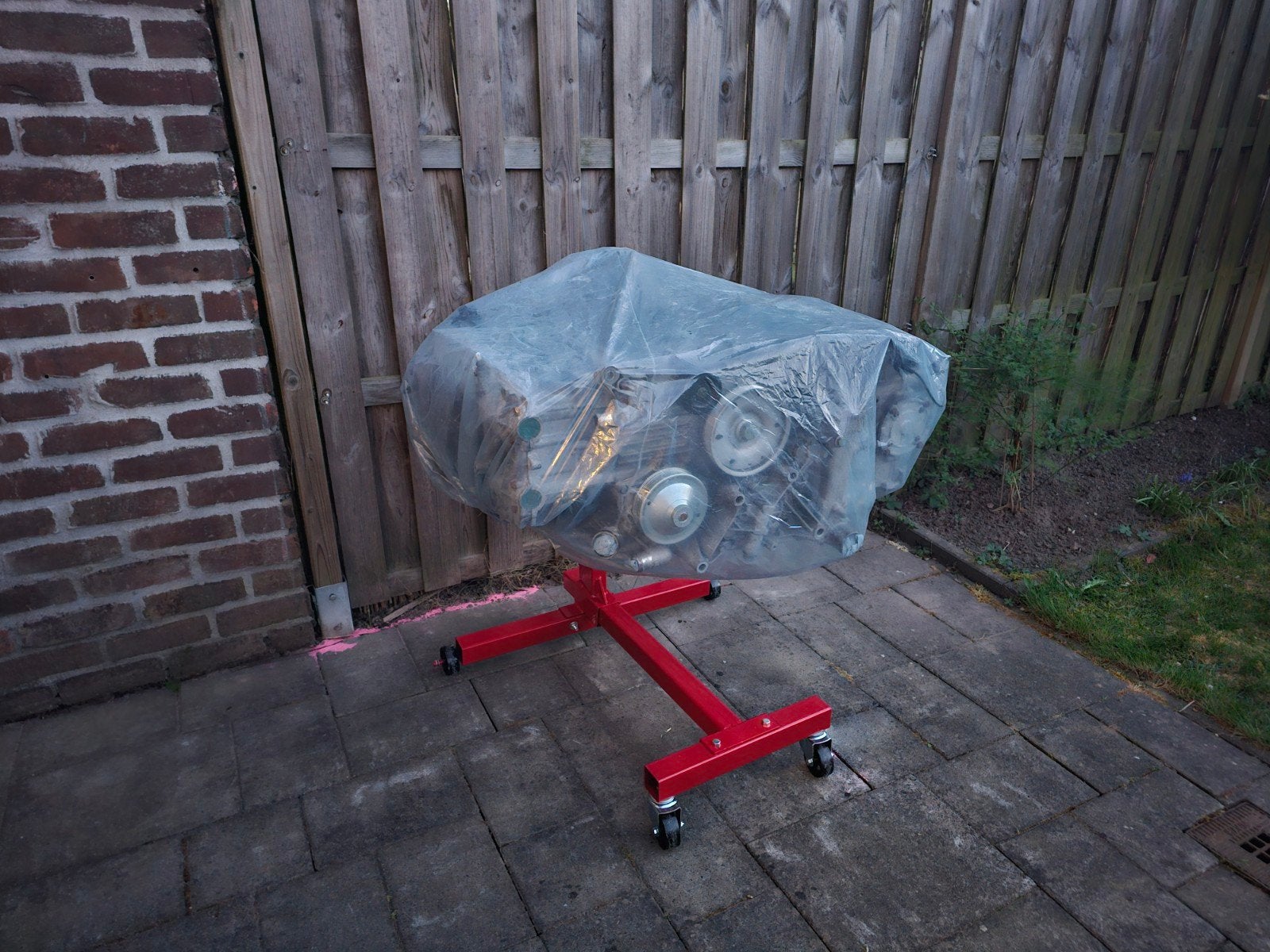 Motorstandaard / motorsteun, Ophalen