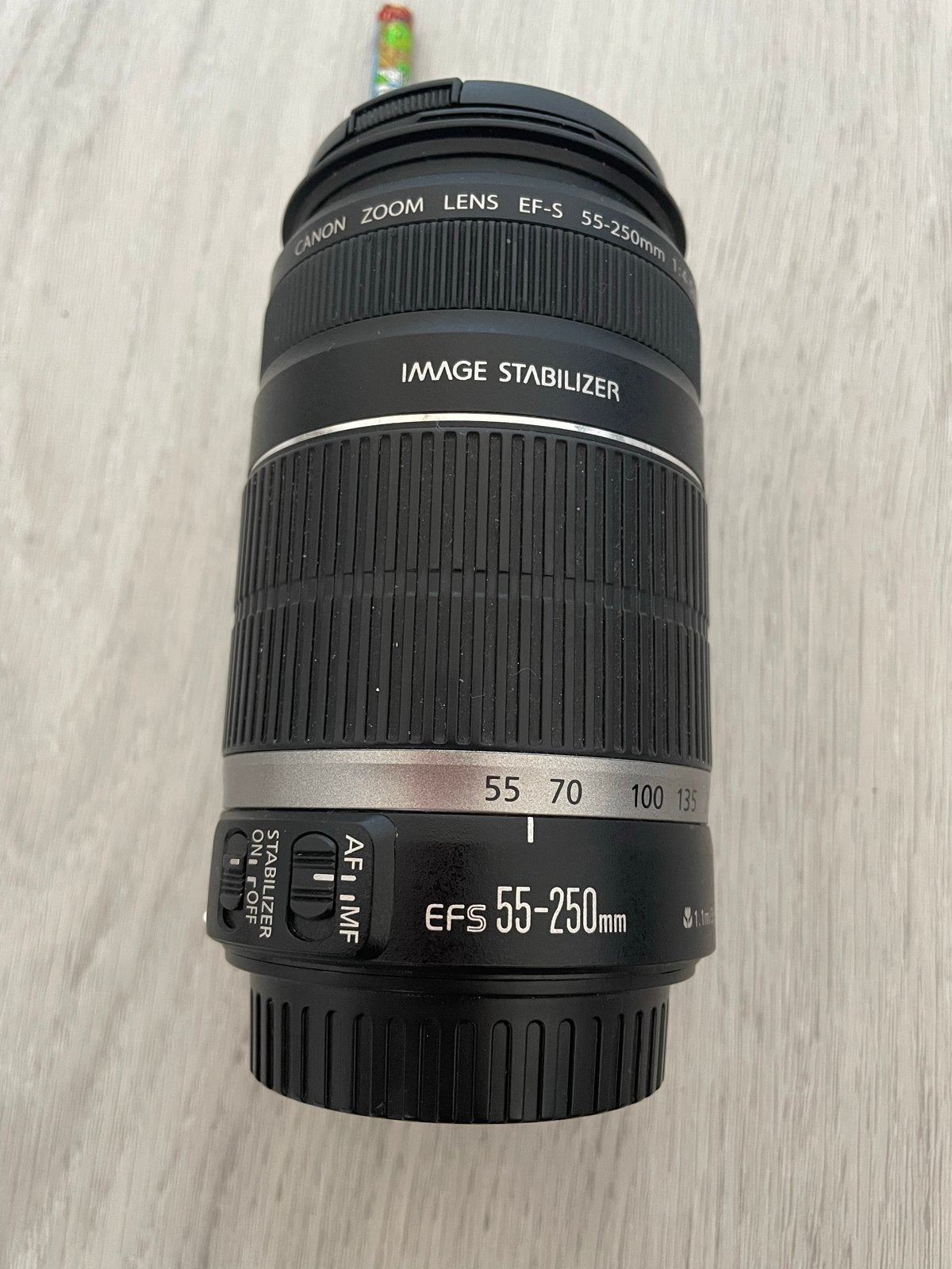 Canon Zoom Lens EF-S 55-250mm f/4-5.6 IS, Audio, Tv en Foto, Fotografie | Lenzen en Objectieven, Ophalen, Gebruikt, Canon, Autofocus