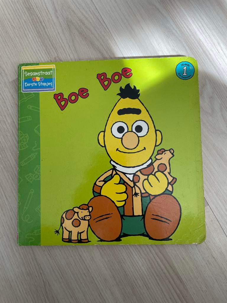 Sesamstraat Bert - Boe Boe - Kinderboekje voor 0-3 jaar, Boeken, Kinderboeken | Baby's en Peuters, Gelezen, 2 tot 3 jaar, Ophalen