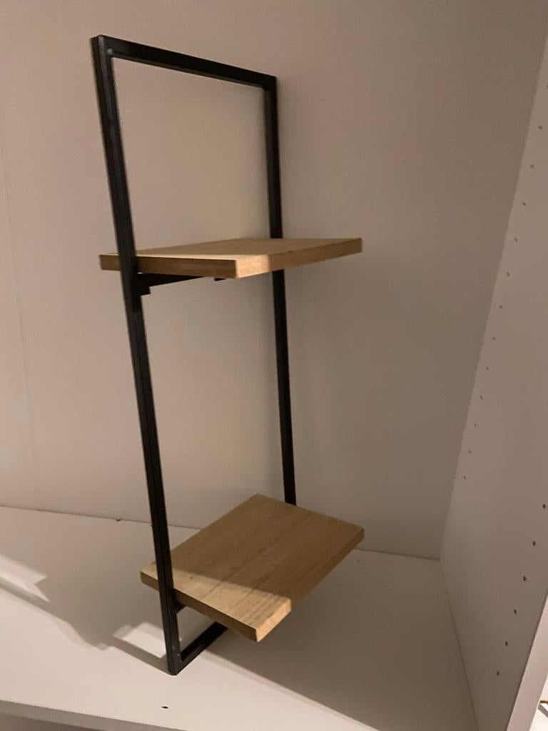 Wandrekje 2 planken Wandplank - Vitrinekastje Kruidenkastje, Huis en Inrichting, Ophalen of Verzenden, Zo goed als nieuw