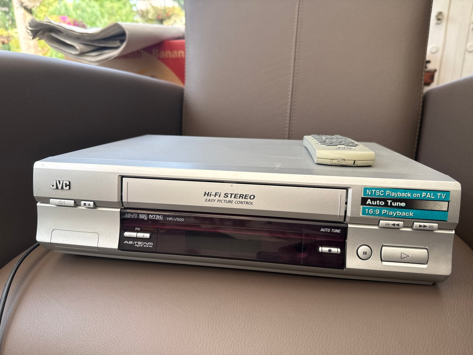 JVC HR-V500E VHS-speler met afstandsbediening, Ophalen of Verzenden, Gebruikt, VHS-speler of -recorder