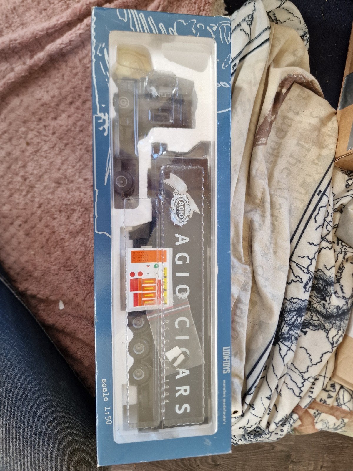 Lion Toys Agio Sigaren Vrachtwagen Schaal 1:50, Hobby en Vrije tijd, Ophalen of Verzenden
