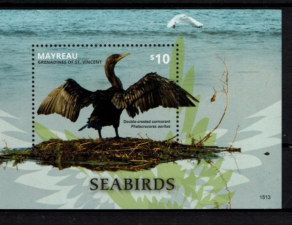 MAYREAU 2015 PF BLOK AALSCHOLVER ZEEVOGELS VOGELS BIRDS, Ophalen of Verzenden, Postfris, Dier of Natuur