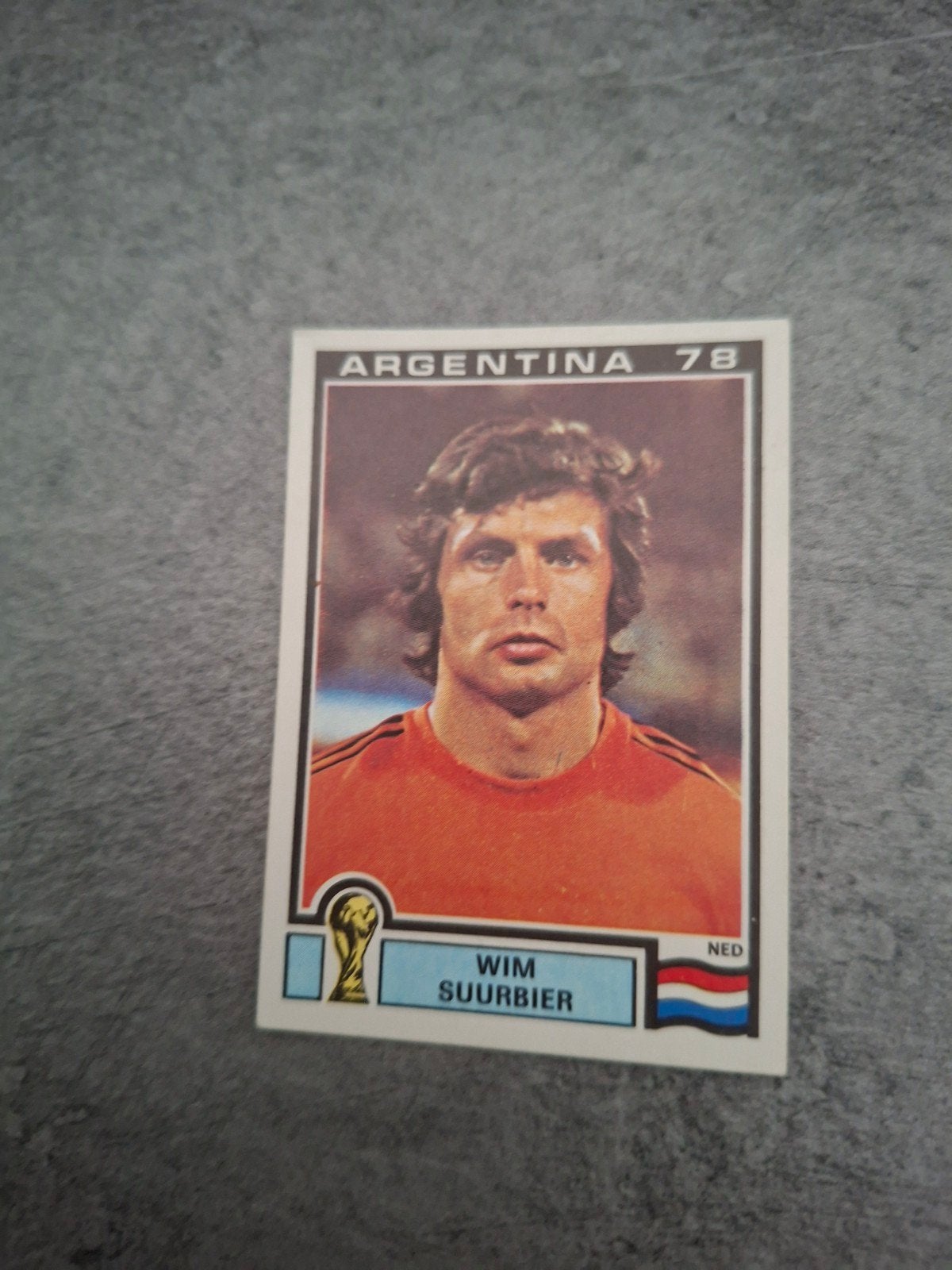 Panini sticker WK 78 Argentina. Wim Suurbier Nederland., Verzenden, Zo goed als nieuw, Sticker