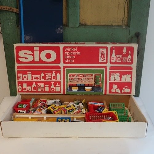 SIO Holland winkel met accessoires 1965 originele doos, Antiek en Kunst, Ophalen of Verzenden