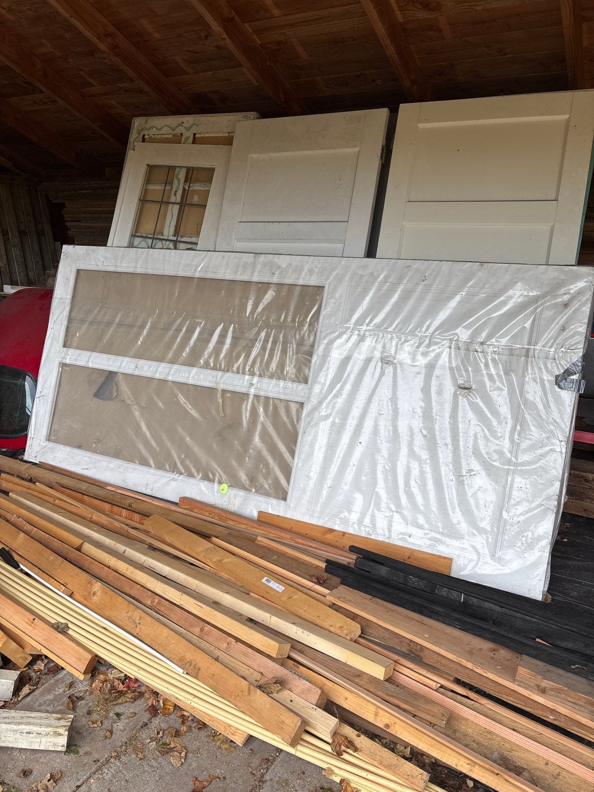 Twee grote deuren als set + vintage deur, Doe-het-zelf en Verbouw, Ophalen, Binnendeur, Nieuw, Hout