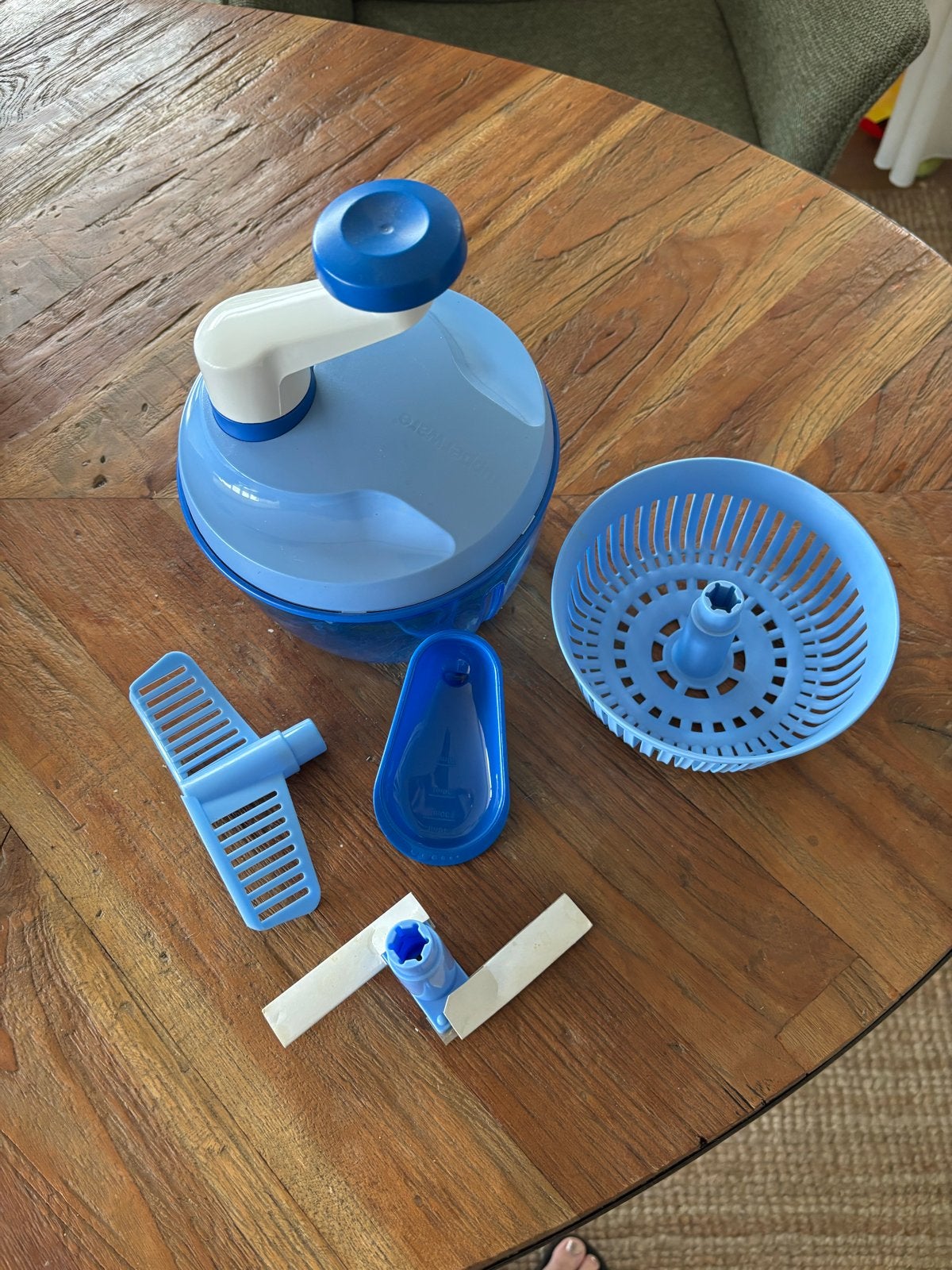 Tupperware Quick Chef Compleet - Handige Keukenhulp, Blauw, Overige typen, Ophalen of Verzenden, Zo goed als nieuw