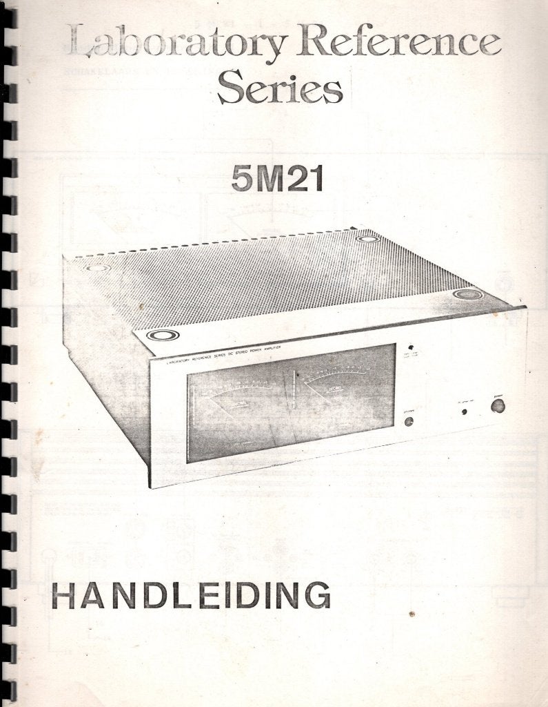 handleiding Luxman Laboratory Referece Series M21, Verzenden, Zo goed als nieuw